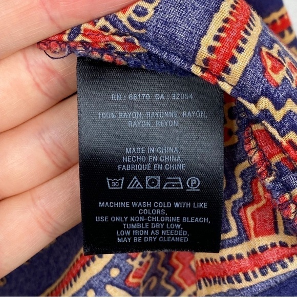 Anthropologie Vanessa Virginia Mahdia Pleated Elephant Peasant Blouse - Picture 8 of 8